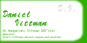 daniel vittman business card